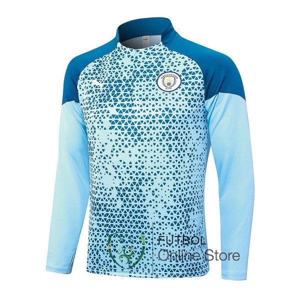 23/2024 Azul I Claro Chaqueta Con Capucha Manchester City